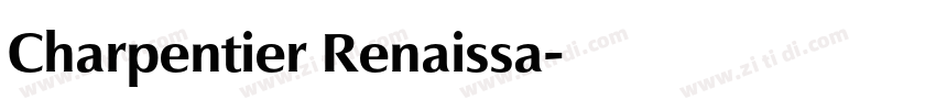 Charpentier Renaissa字体转换